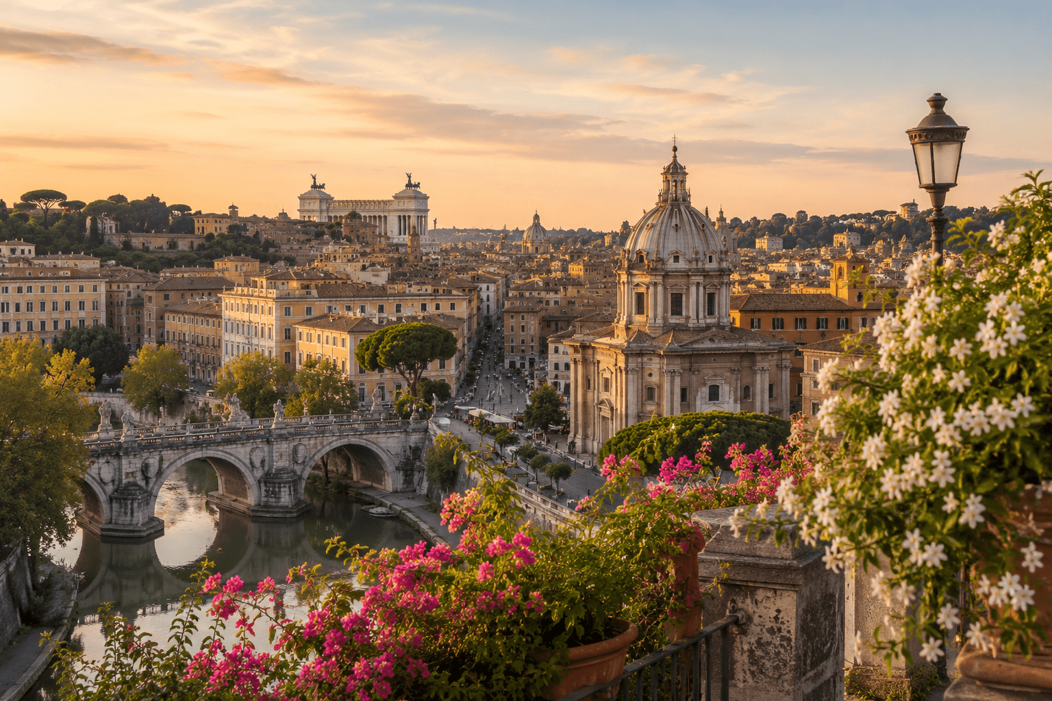 A landmark view of Italy
