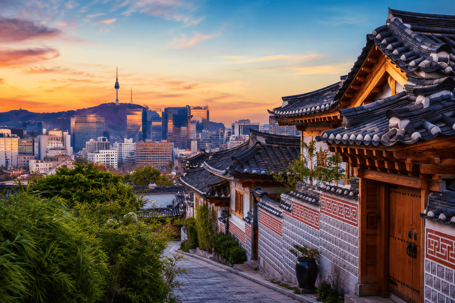 A landmark view of South Korea