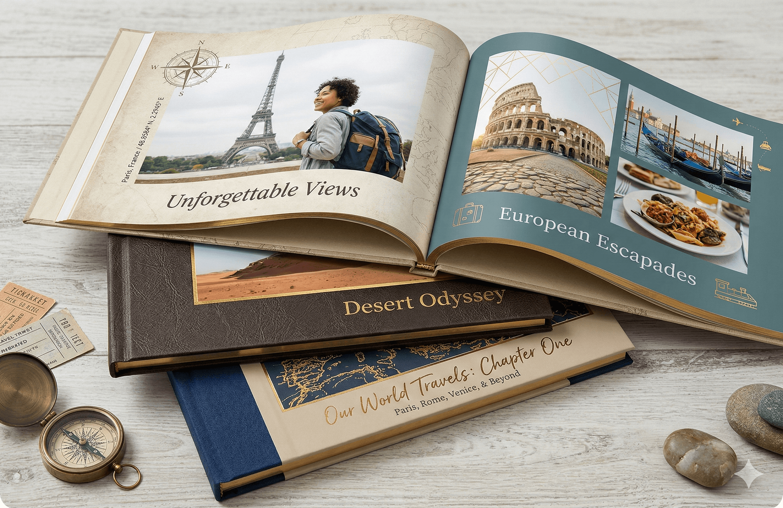 Travel photobook preview